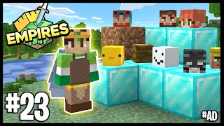 I HAVE THE BIGGEST HEAD COLLECTION  Minecraft Empires 117 SMP  23 [upl. by Yadnus]