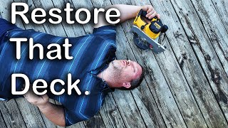 From Hazardous to Happy DIY Deck Restoration on a Budget [upl. by Aisena]