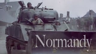 REEL 2  Sensationally restored COLOR FOOTAGE by George Stevens NORMANDY INVASION amp BREAKOUT [upl. by Ibocaj]