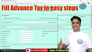 Advance Tax Pay Online Easy Steps  Assessment Year 2018  19  एडवांस टैक्स पेमेंट कैसे करे [upl. by Leonidas]