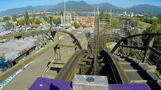 Coaster front seat onride HD POV Playland at the PNE [upl. by Fafa698]