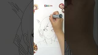 How to Draw Kaguya Shinomiya Kaguya Sama Love Is War Easy Drawing [upl. by Yellhsa]