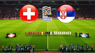 SWITZERLAND vs SERBIA  UEFA Nations League 2024  Full Match All Goals  PES Gameplay PC [upl. by Gregoire]