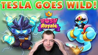 635 MIN with Tesla Crazy damage  Rush Royale [upl. by Cahilly]