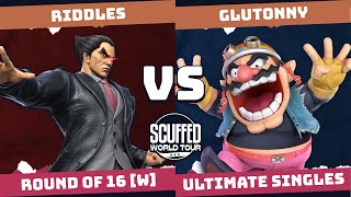 Scuffed World Tour Top 16 W  Riddles Kazuya Vs Glutonny Wario Smash Ultimate  SSBU [upl. by Letha71]