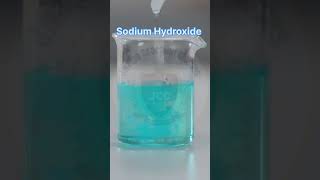 Reaction of copper sulphate with sodium hydroxide shortsfeed experiment practical chemistry [upl. by Yalc]