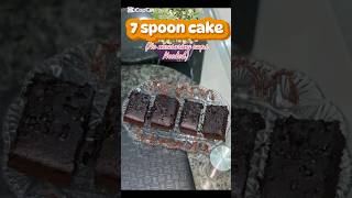 7 spoon cakeyoutubeshorts777spoonspongespongycakechocolatechocolatecakewaqiatrendtrending [upl. by Kcirtap]