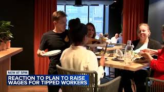 What do Chicagos tipped workers think of new minimum wage plan [upl. by Elbas796]