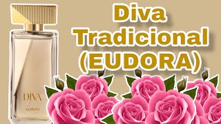 PERFUME DIVA TRADICIONAL  EUDORA  NOVA EMBALAGEM RESENHA [upl. by Haeckel663]