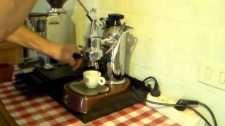 La Pavoni Europiccola 1983 demonstration [upl. by Eniaj]