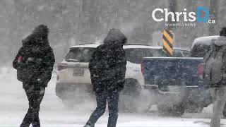 Winnipeg Winter Snowstorm  March 6 2024  Winnipeg Manitoba [upl. by Reeva]