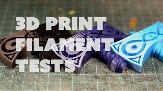 Prop Shop  3D Printer Filament Tests for Prop Making [upl. by Auehsoj233]