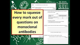 How to answer GCSE 19 Biology questions on monoclonal antibodies [upl. by Sayce]