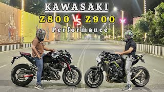 Kawasaki Z900 vs Z800 ☠️ Drag Performance Test [upl. by Ailic]