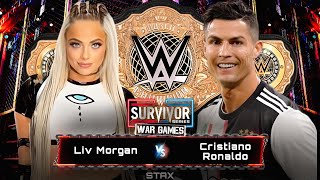 Liv Morgan VS Cristiano Ronaldo  WWE 2K24 [upl. by Perkoff114]