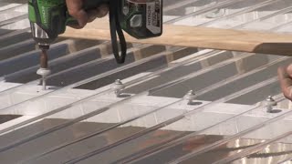 How to Install Corrugated Polycarbonate Roofing  Mitre 10 Easy As DIY [upl. by Mook]