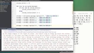 Python Crack a Monoalphabetic Cipher p2 Frequency Analysis [upl. by Bobette]