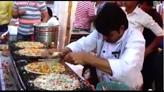 Unique amp Tasty PIZZA DOSA At The Tastes Of India Food Festival Kolkata  Street Food Of India [upl. by Renaxela]