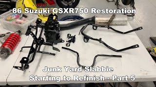 1986 Suzuki GSXR 750  Restoration  Part 5 [upl. by Deloris449]