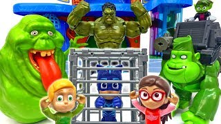 Beast Boy Brought Slimer Here Stop Them PJ Masks ToyMartTV [upl. by Ryley]