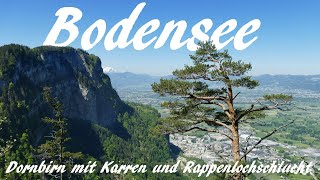 Bodensee Dornbirn mit tollen Wandermöglichkeiten am Karren und der Rappenlochschlucht  Vlog 169 [upl. by Narhem]