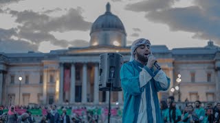 BEAUTIFUL AZAN TRAFALGAR SQUARE BY QARI MOHAMMAD AYYUB ASIF [upl. by Haissi]