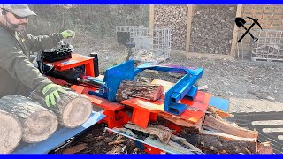 More FirewoodLess Labor Eastonmade 2228 Wood Splitter [upl. by Silva]