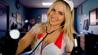 ASMR SCHOOL NURSE EXAM Personal Attention Measuring You Scalp Check [upl. by Dickson114]