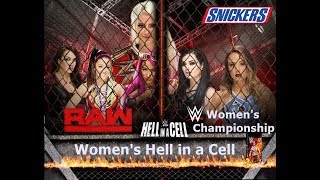 WWE 2K17  RAW Womens Championship Hell in a Cell Prediction [upl. by Airbma]