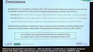 ASCO 2024  LBA4 The ADRIATIC Study [upl. by Brandise401]