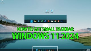 cara mengecilkan taskbar di windows 11 2024 [upl. by Jania]