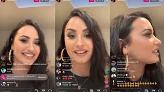 Demi Lovato First Instagram Live on Quarantine 842020 [upl. by Aida]