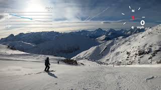 The Sarenne Alpe d’Huez from above the Herpie chair lift [upl. by Giesser]