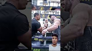 Denis Cyplenkov Showed Real 😱Strength of Larry Wheels 🥶armwrestling viral shorts trending🤯 [upl. by Hanas31]