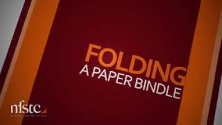 Folding A Paper Bindle Technique [upl. by Ydnys]