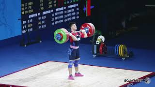 Mens 89kg Clean and Jerk  2024 Chinese National Championship [upl. by Yenahteb]