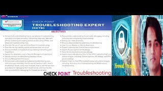 Full Course Check Point Firewall Troubleshooting CCTA CCTE [upl. by Aicilf]