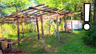 Barn Building  VERY cost effective round pole build [upl. by Ennovyhs530]