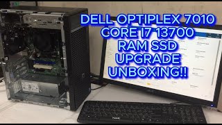 DELL OPTIPLEX 7010 I7 13700 RAM SSD UPGRADE  UNBOXING [upl. by Isleen196]