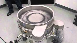 Graphite Powder Sieving Test with Ultrasonics [upl. by Attenborough571]