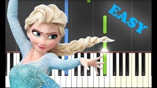 Let It Go  Frozen  EASY PIANO TUTORIAL  SHEET MUSIC by Betacustic [upl. by Viafore86]