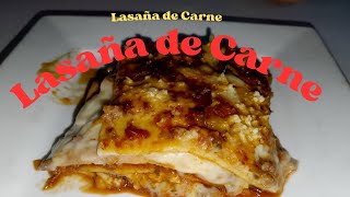 Exquisita Lasaña de Carne [upl. by Eikcim]