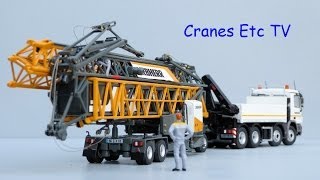 NZG Liebherr 81K Fast Erecting Crane with Transport Vehicle by Cranes Etc TV [upl. by Aicatsanna]