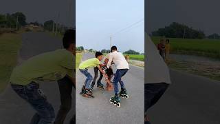 SkatingChallengeRace Your Friends in Style 🤣 skating ytshorts trending inlineskating skating [upl. by Wei]