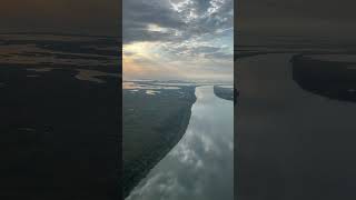 Flying in helicopter over Northern Manitoba wetland [upl. by Saberhagen]