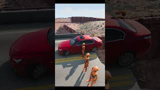 😨Cars BRAKING system Vs Broken Bridge  BeamNG Drive [upl. by Ennayd]