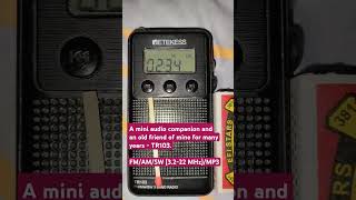 Retekess TR103 mini worldband radio amp audio player [upl. by Einnod]