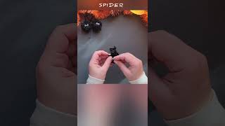 Spooky Spider Halloween Decoration DIY With Yarn Small DecorCraft for Everybody halloweendecor [upl. by Ginevra]