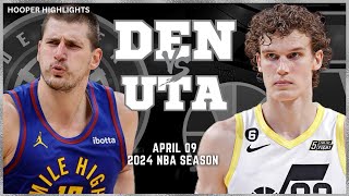 Denver Nuggets vs Utah Jazz Full Game Highlights  Apr 9  2024 NBA Season [upl. by Atirac]