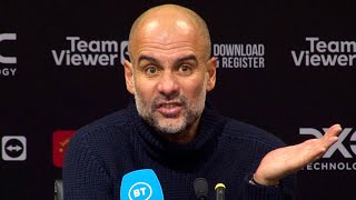 Pep Guardiola Makes Surprise Appearance In Manchester City Staff Game [upl. by Hgalehs]